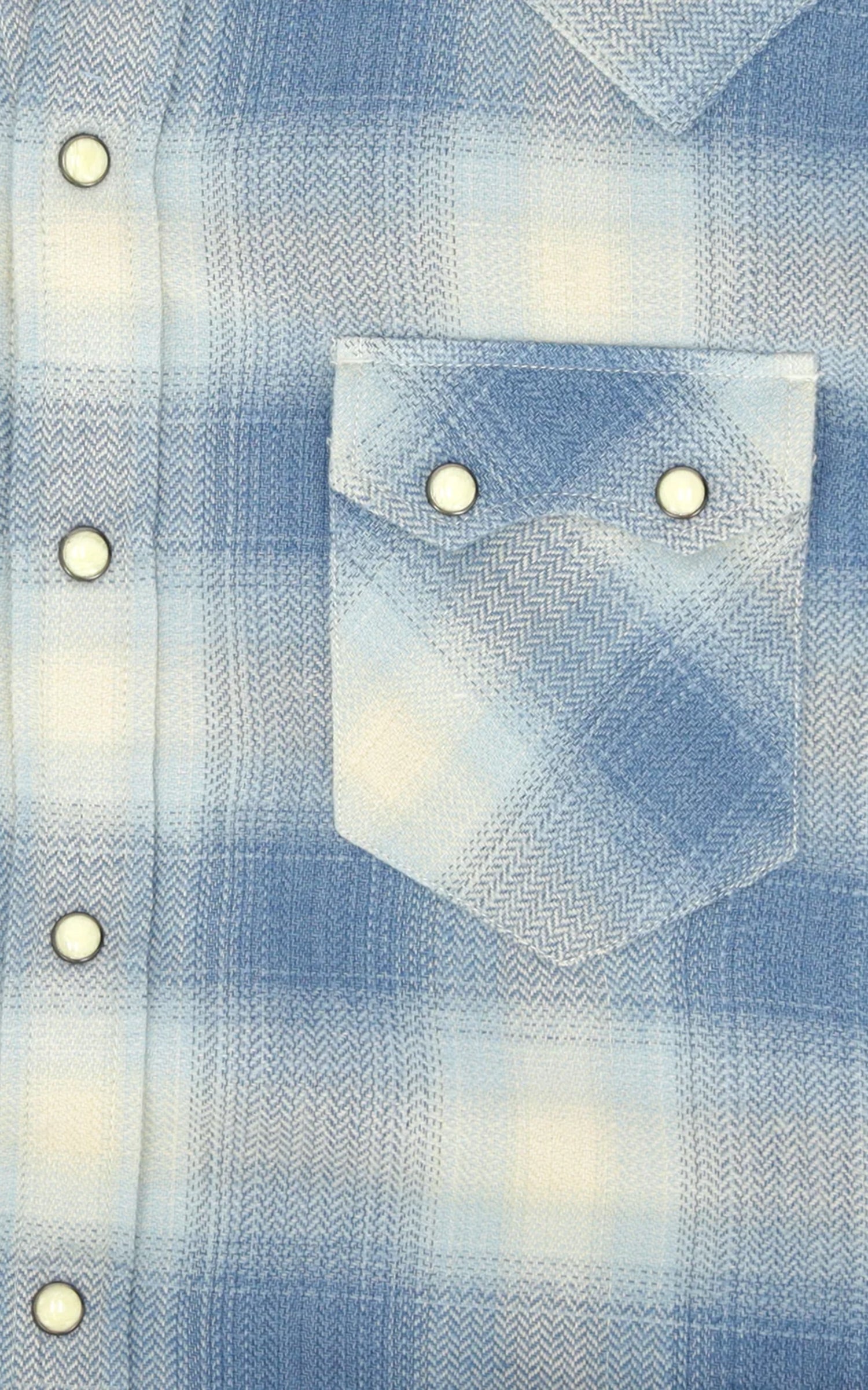 Fortela Josh Western Shirt Plaid Light Blue