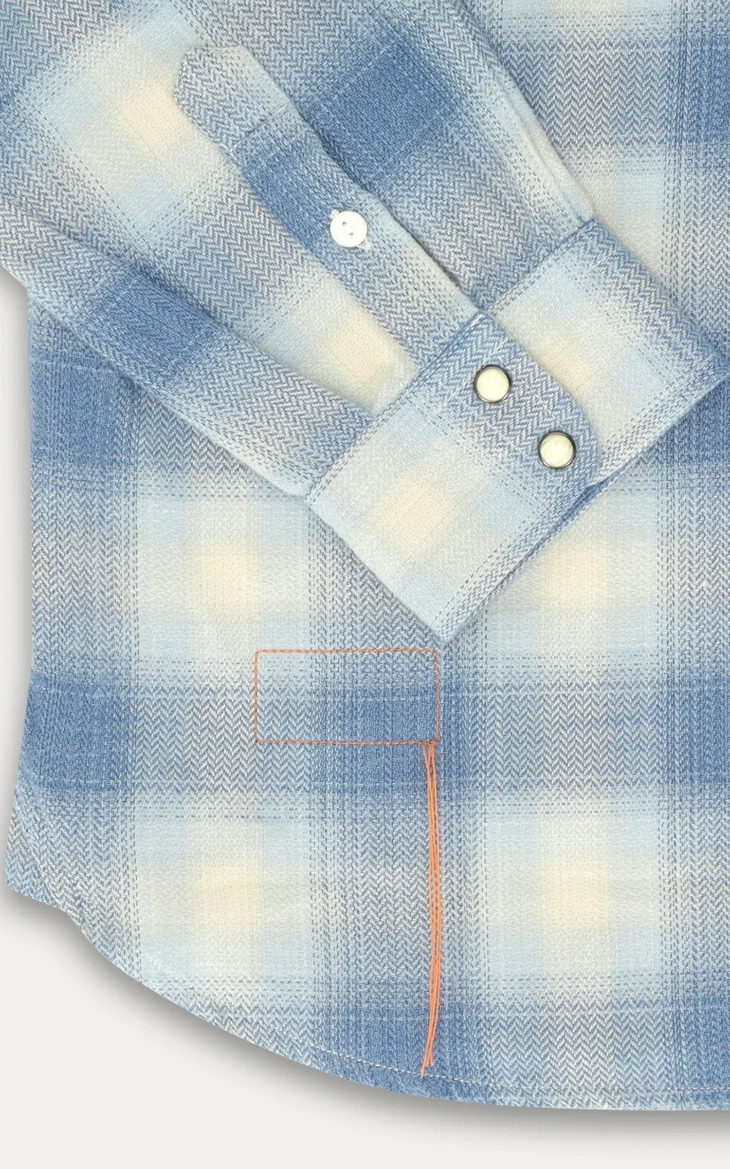 Fortela Josh Western Shirt Plaid Light Blue