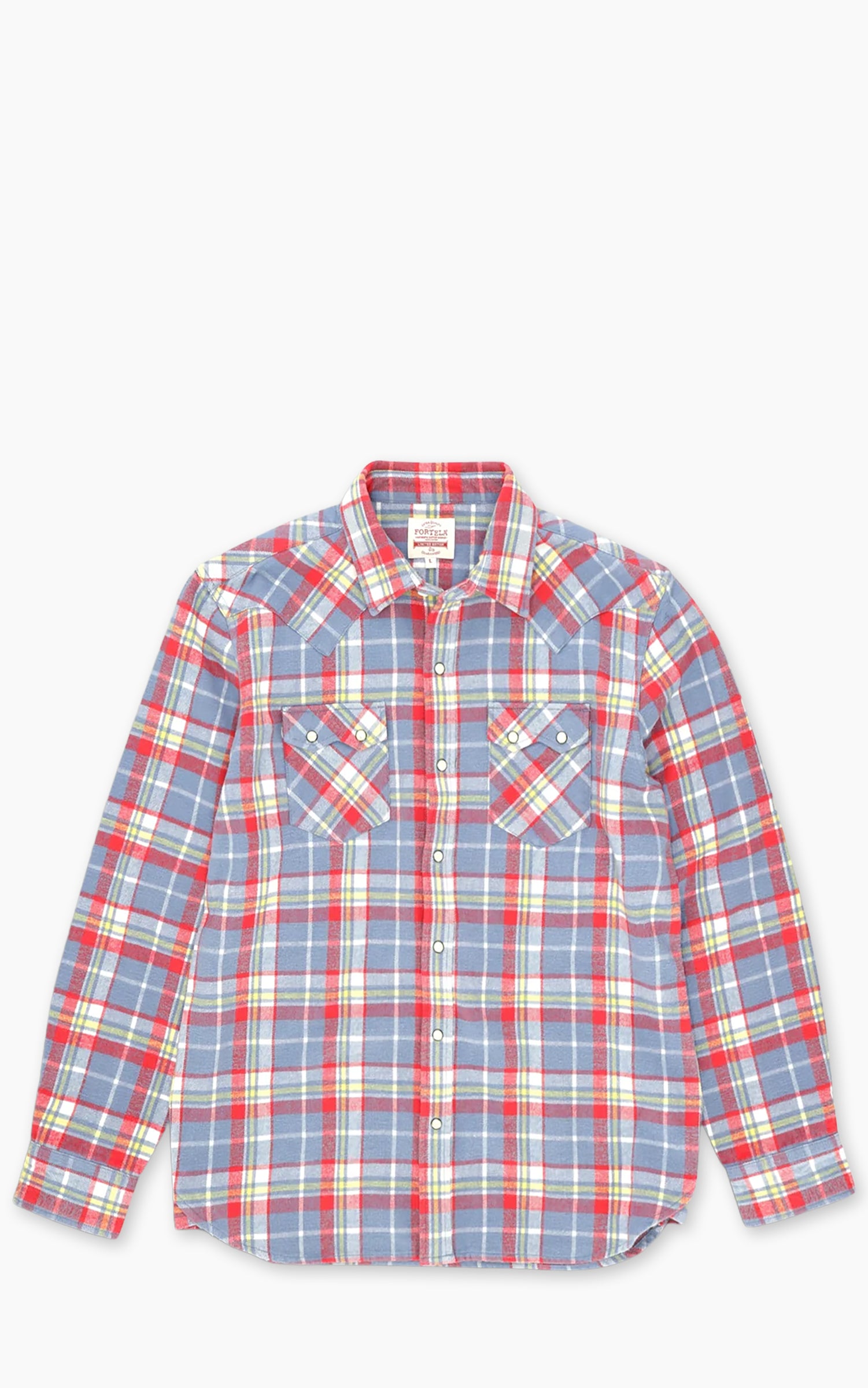 Fortela Josh Western Shirt Plaid Red/Grey