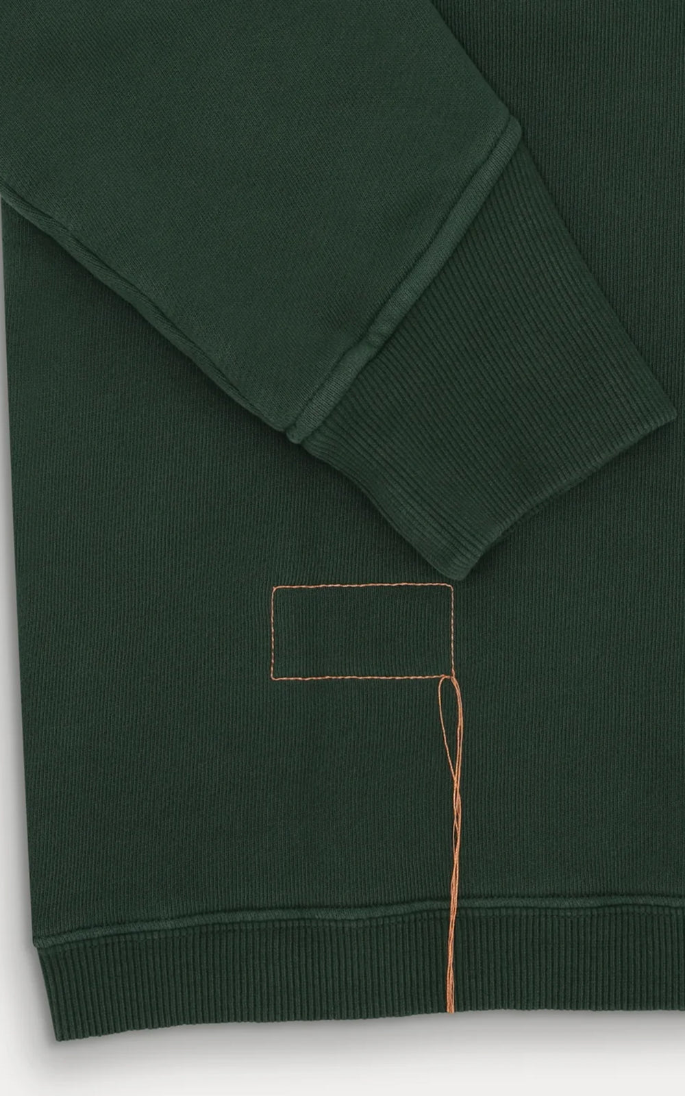 Fortela Princeton Brushed Jersey Sweatshirt Zipper Bottle Green