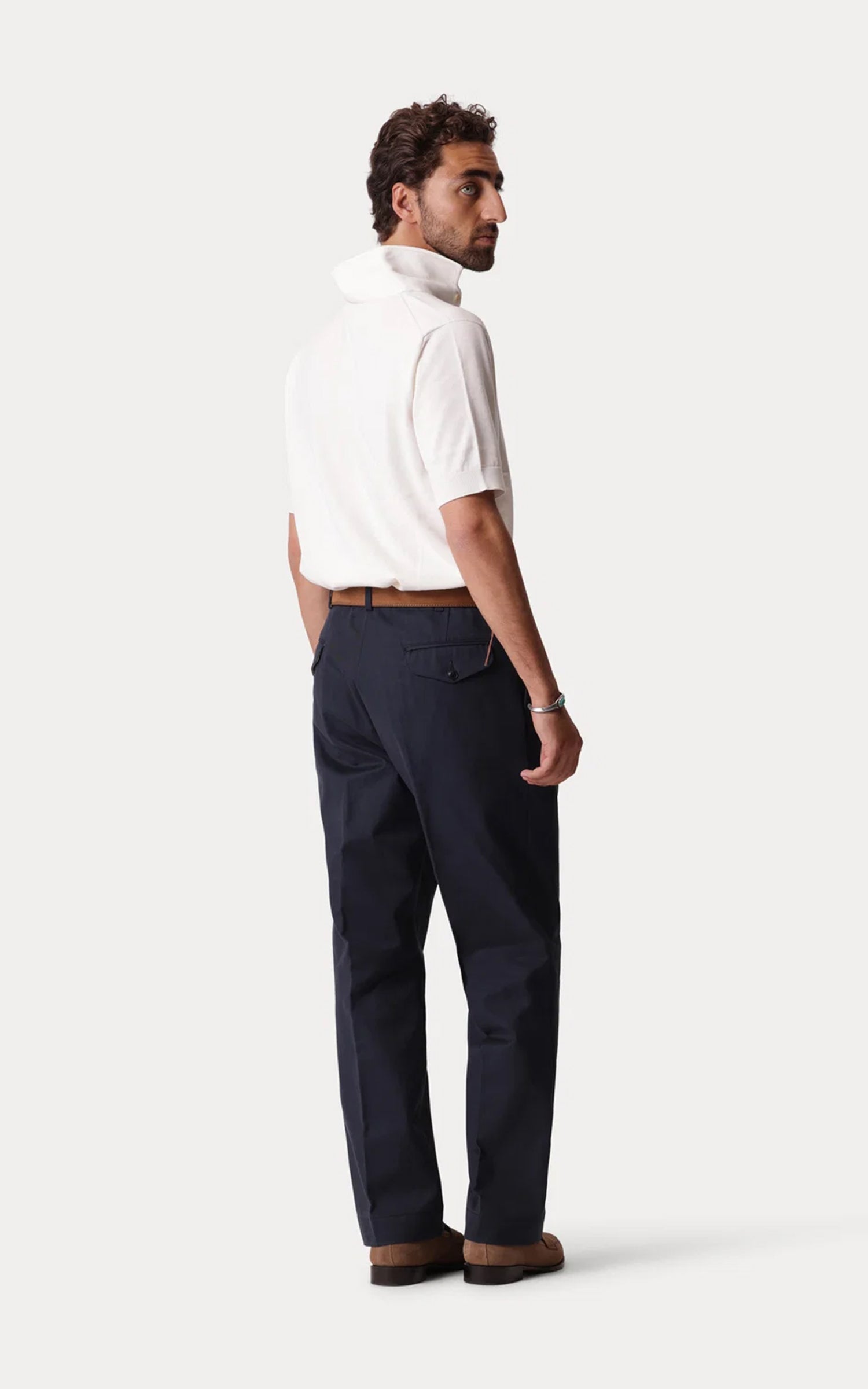 Fortela Riviera Cotton Trousers Blue