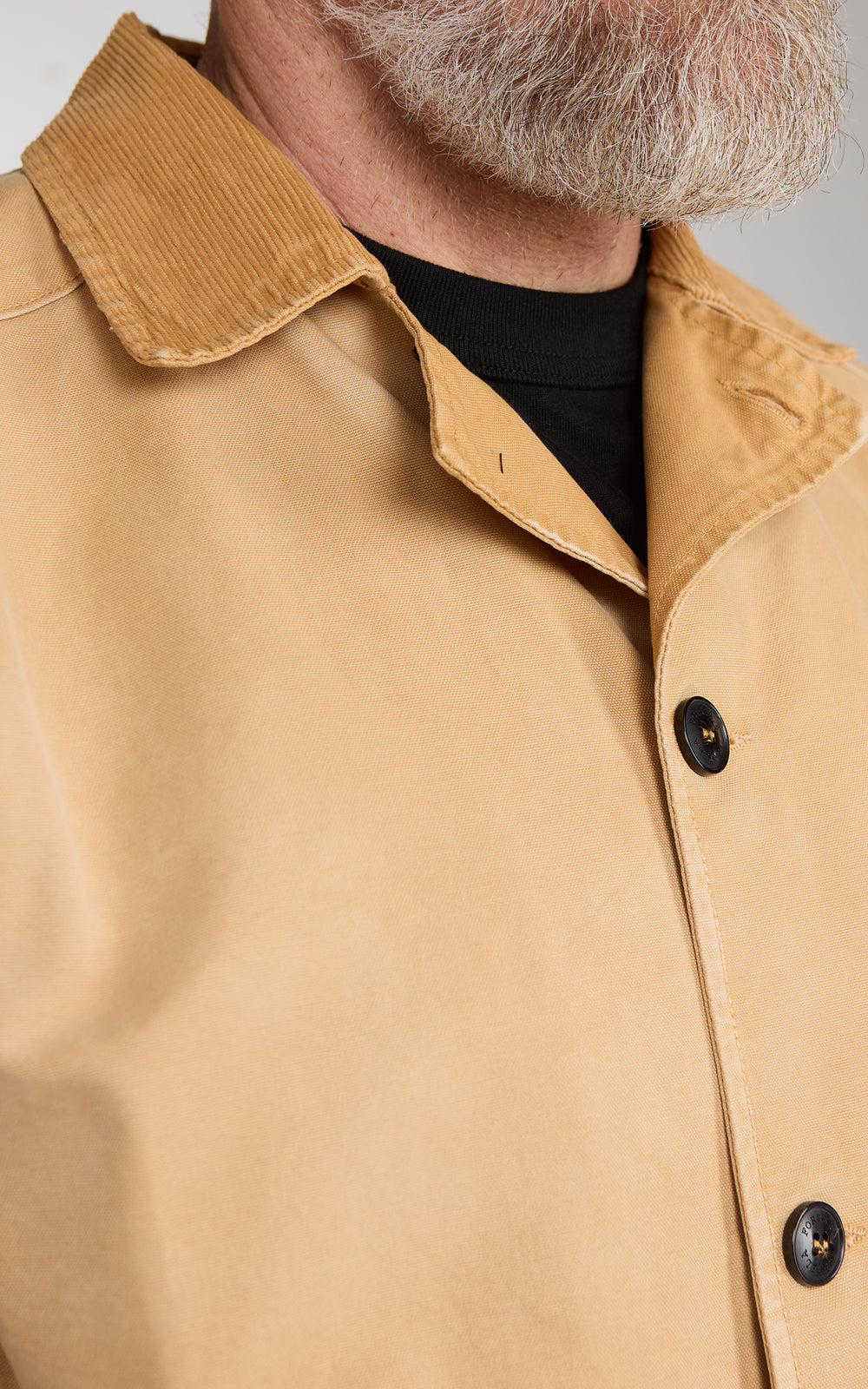 Fortela Blanckett Sun-Faded Cotton Hunting Jacket Beige