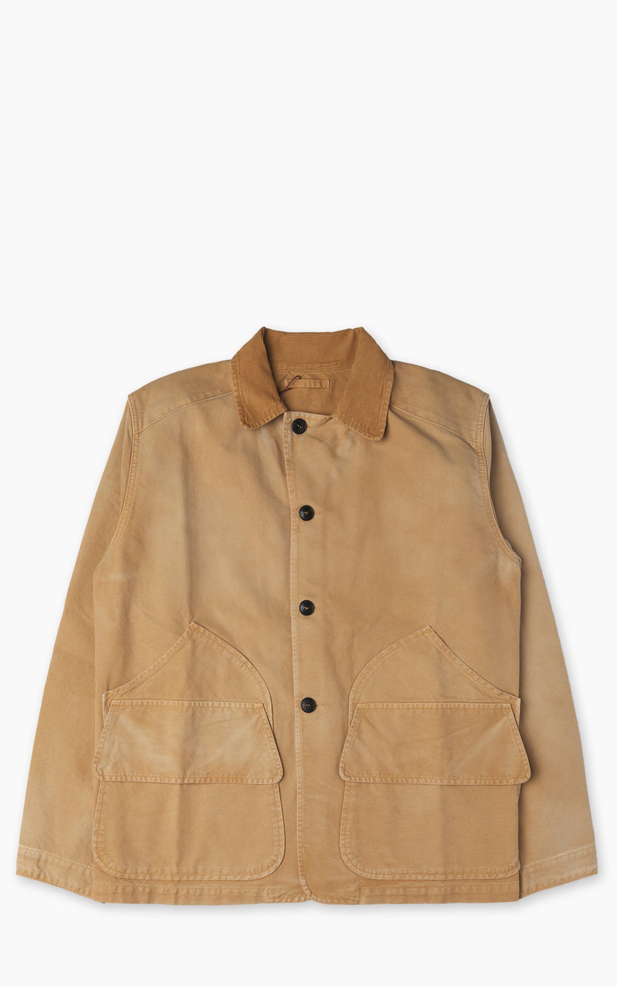 Fortela Blanckett Sun-Faded Cotton Hunting Jacket Beige