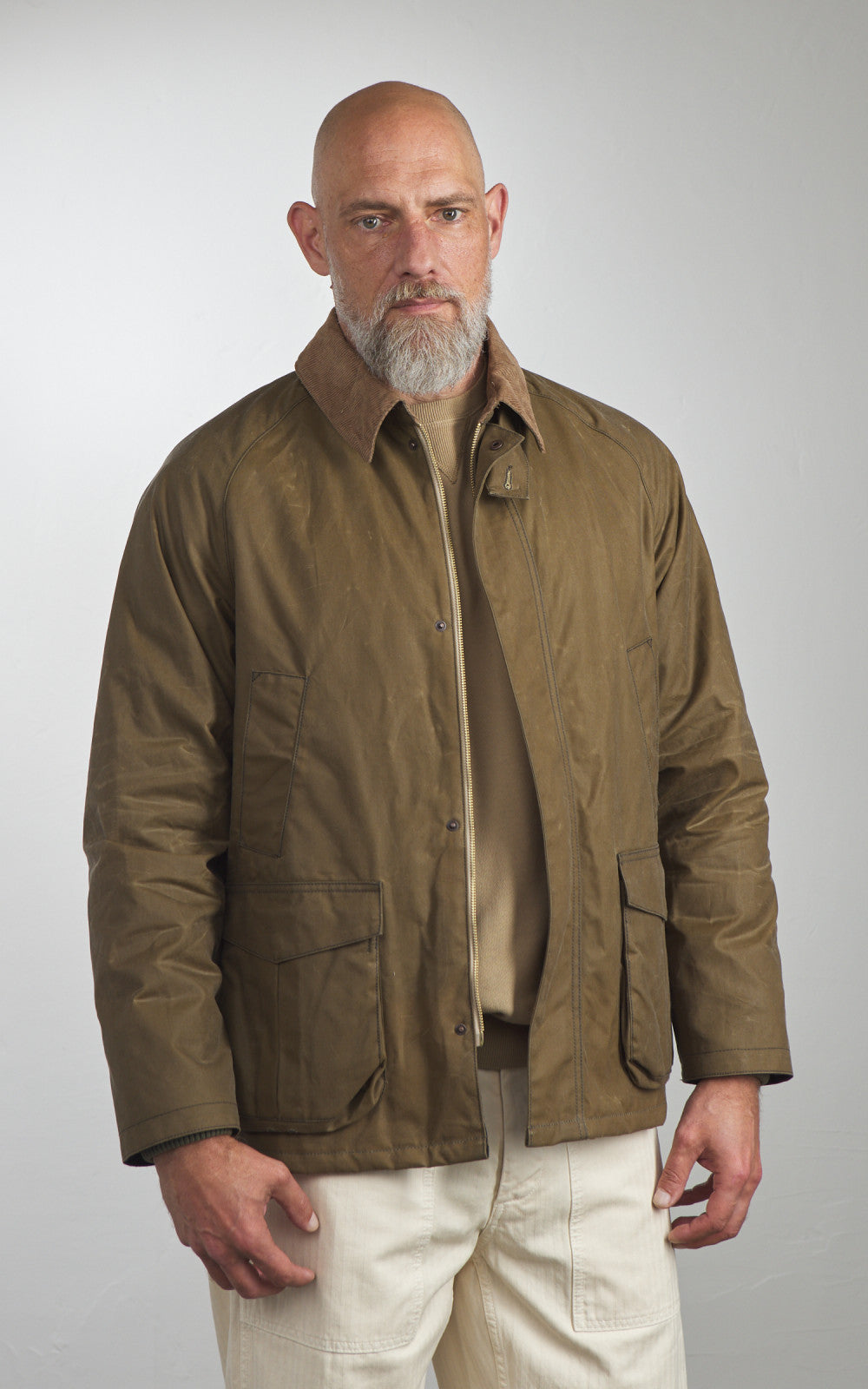 Fortela Bristol Jacket Canvas Waxed Beige