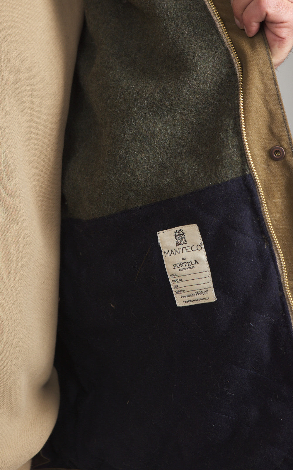 Fortela Bristol Jacket Canvas Waxed Beige