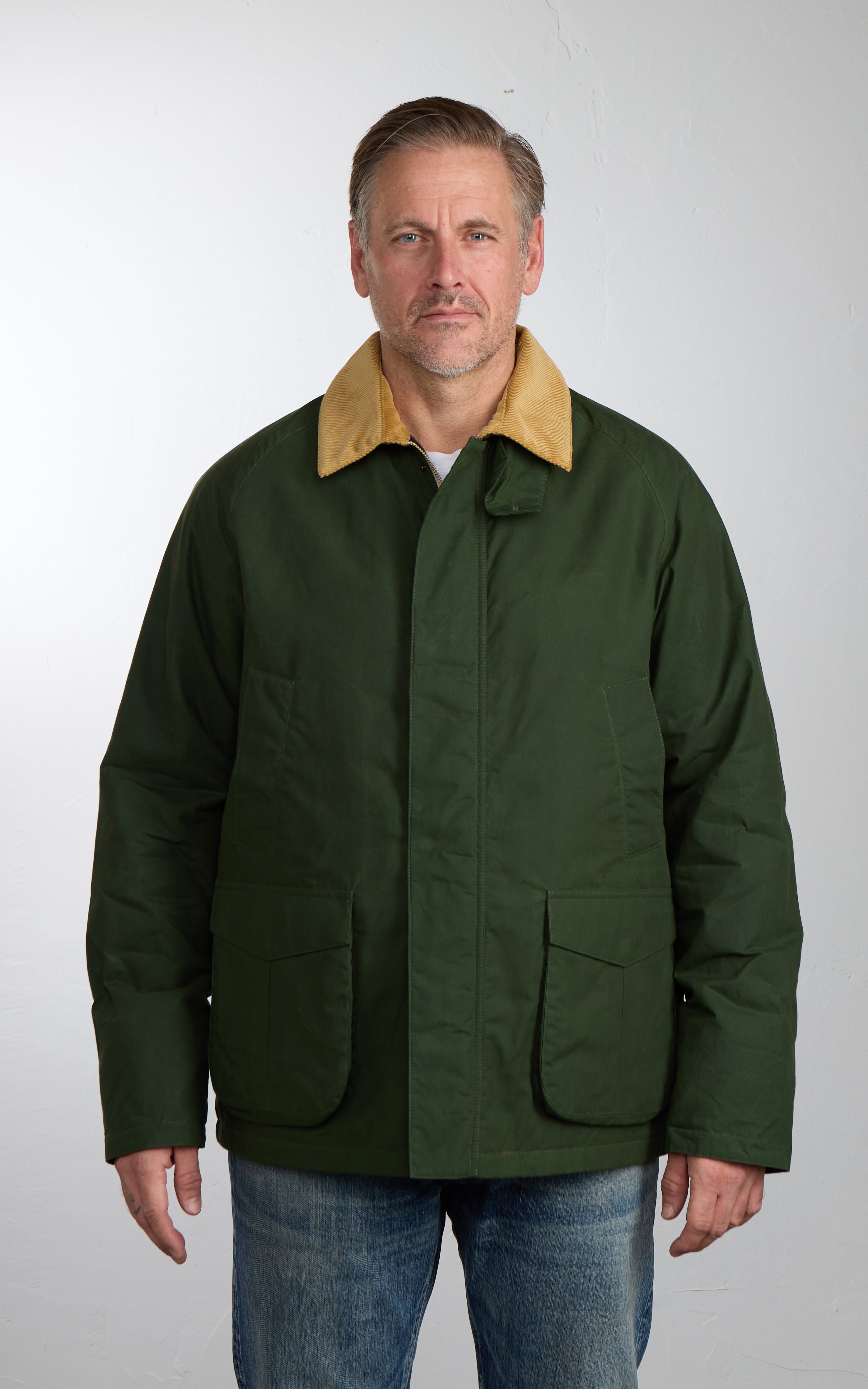 Fortela Bristol Waxed Canvas Jacket Dark Green