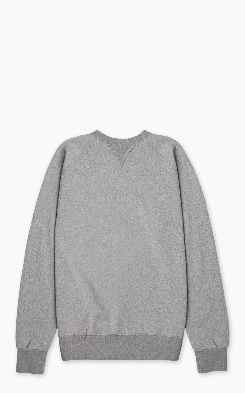 Fortela Harvard Crewneck Brushed Sweatshirt Grey Melange