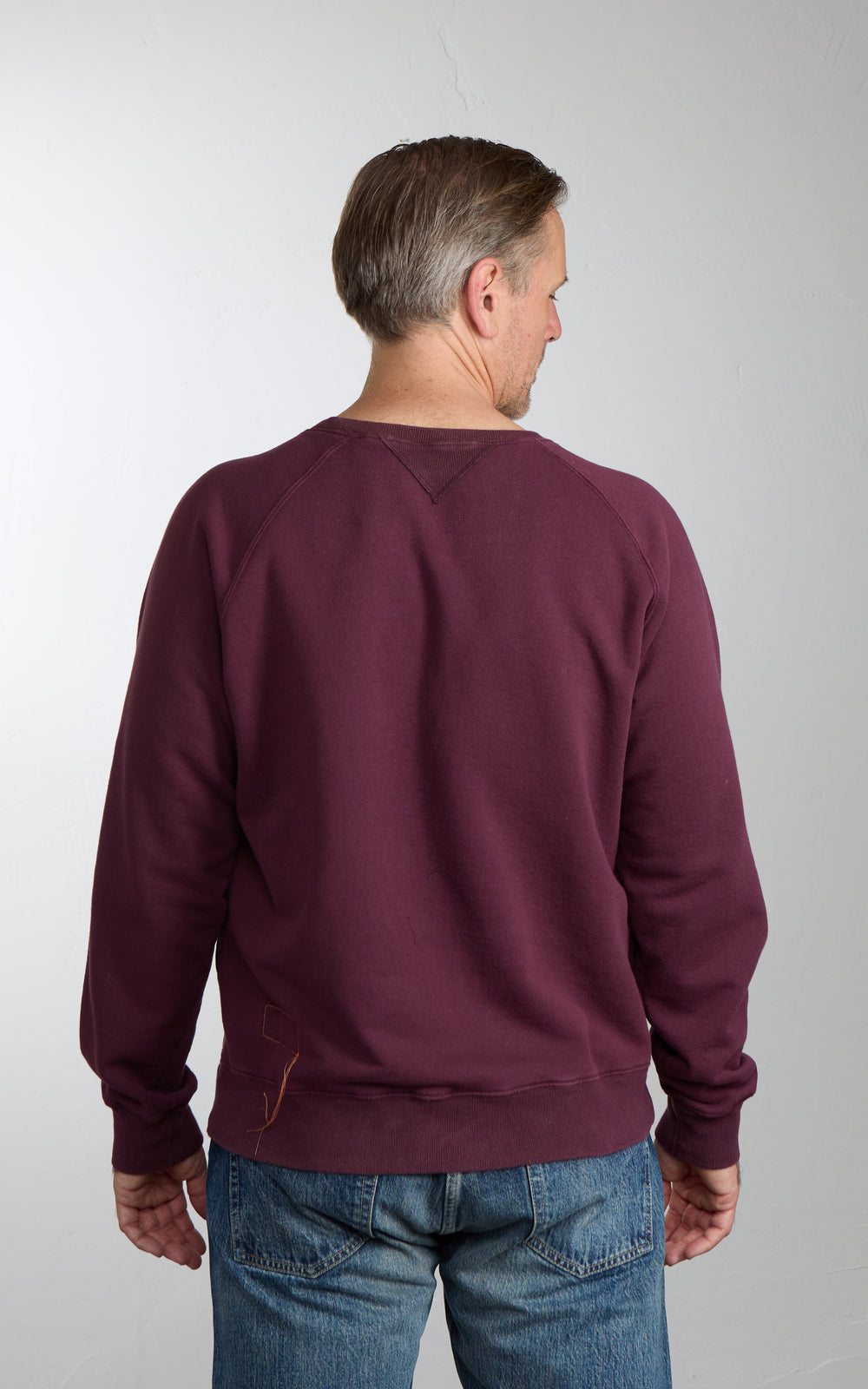 Fortela Harvard Crewneck Fleece Sweatshirt Wine