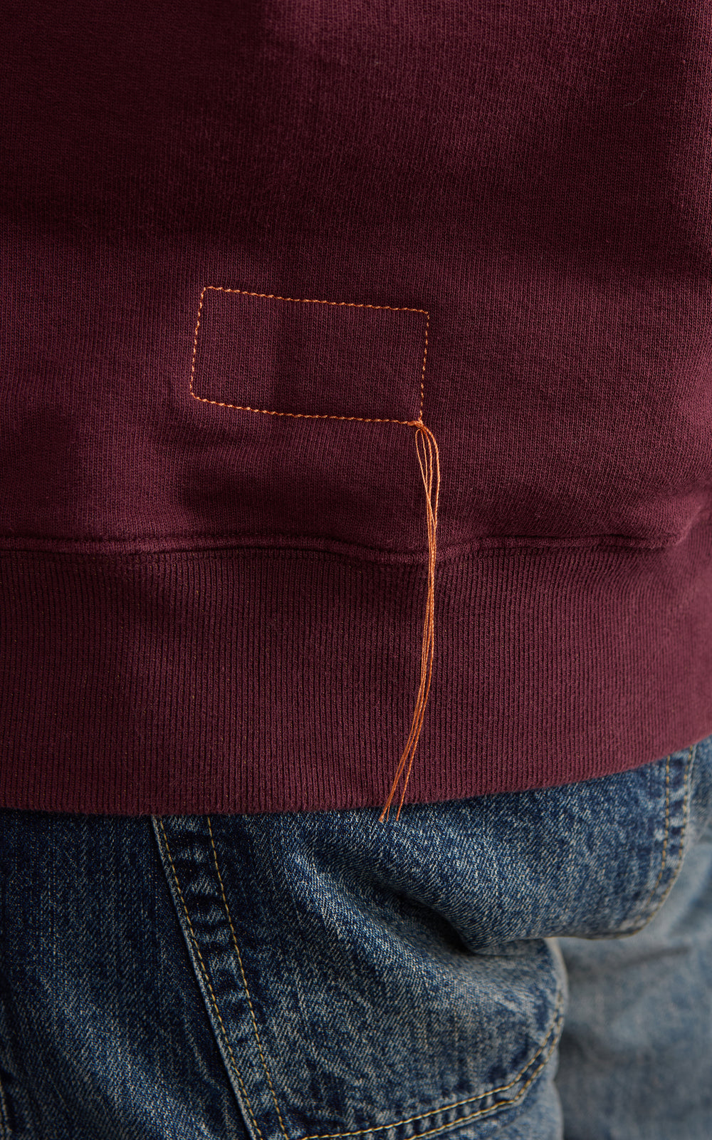 Fortela Harvard Crewneck Fleece Sweatshirt Wine