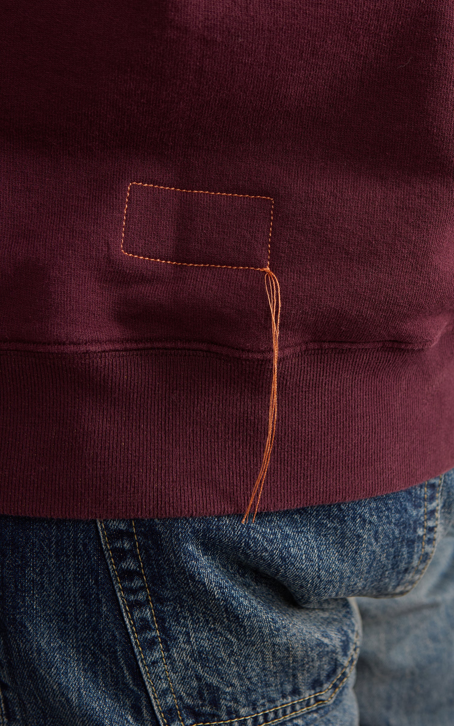Fortela Harvard Crewneck Fleece Sweatshirt Wine