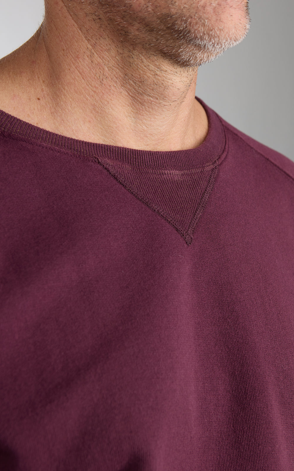 Fortela Harvard Crewneck Fleece Sweatshirt Wine