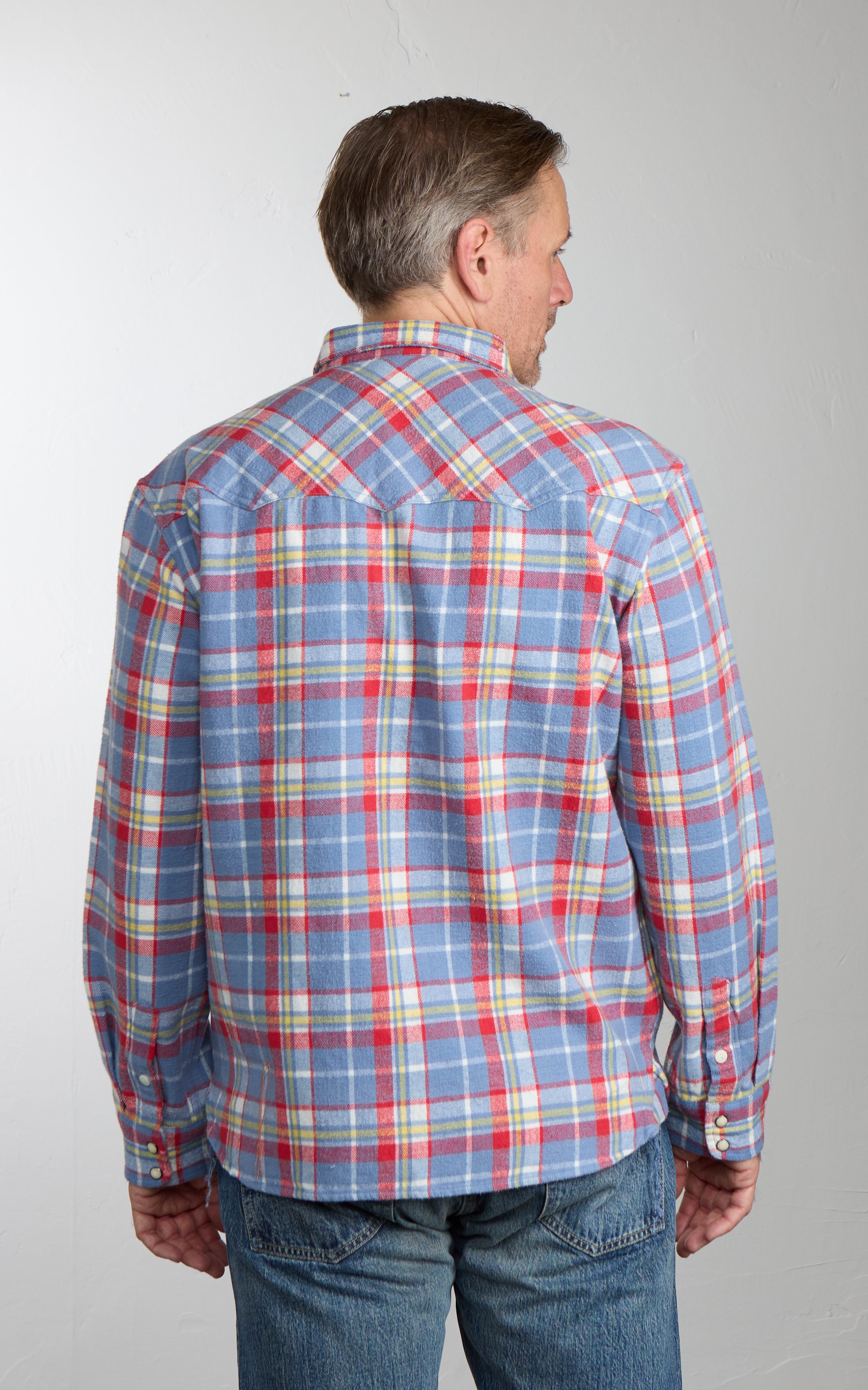 Fortela Josh Western Shirt Plaid Red/Grey