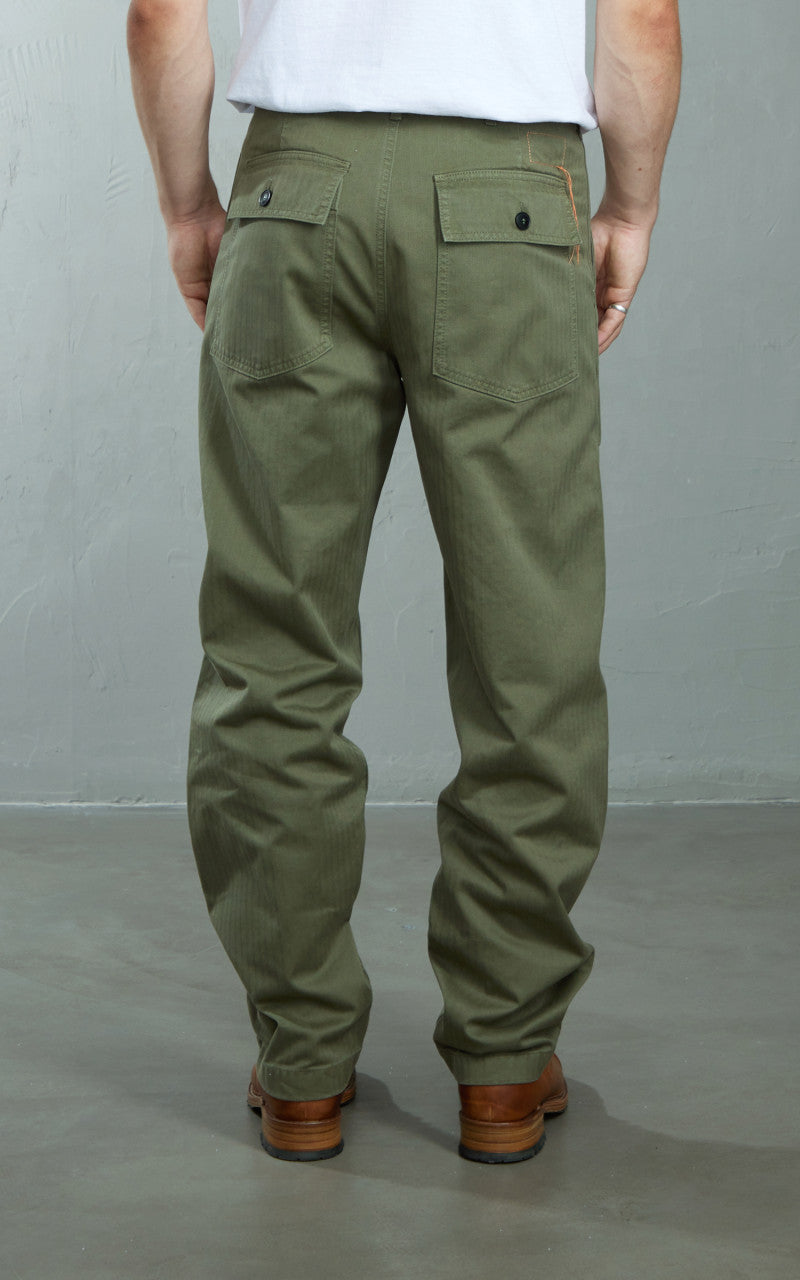 Fortela New Fatigue Pants Herringbone Green