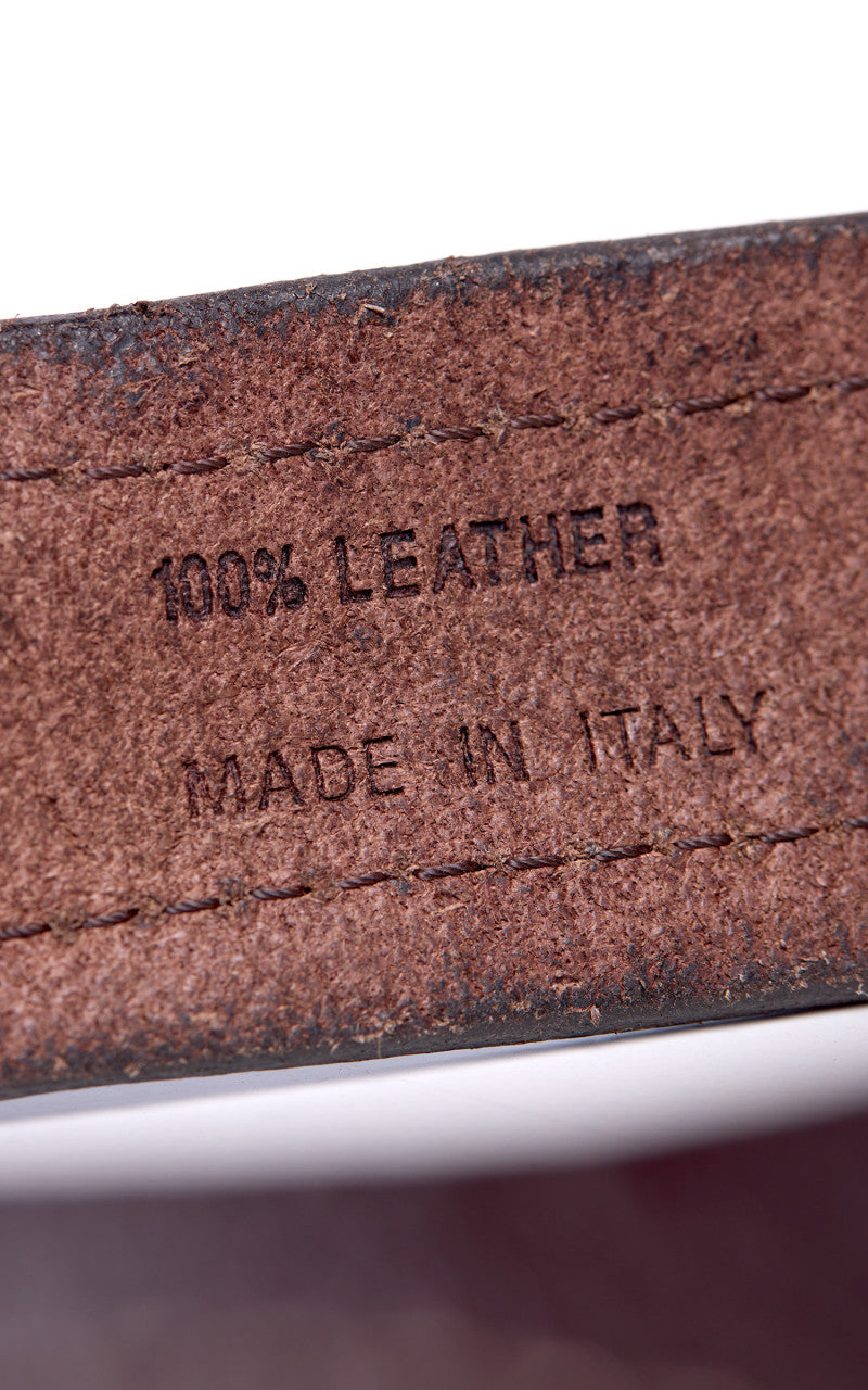 Fortela Oregon Leather Belt Testa Moro