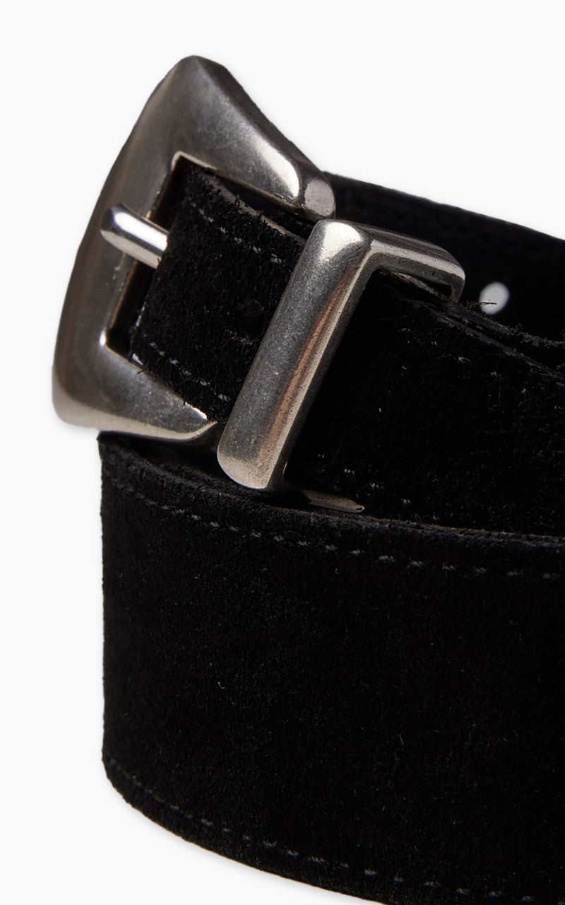 Fortela Phoenix Suede Leather Belt Black