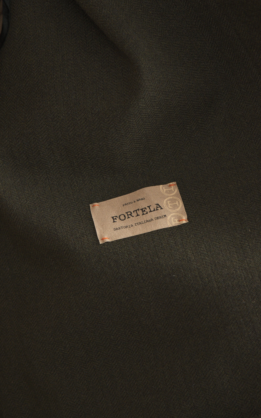 Fortela Amedeo Single-Breasted Wool Coat Green