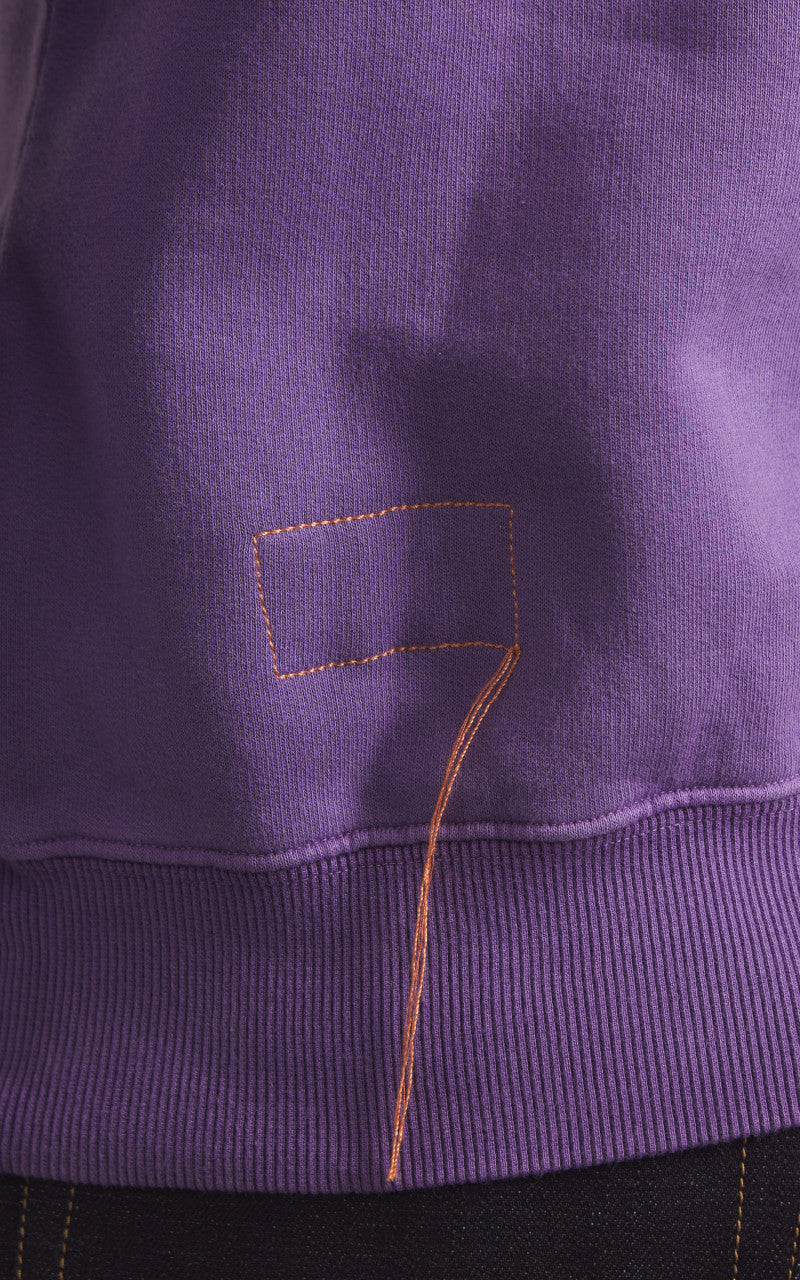 Fortela Harvard Crewneck Sweatshirt Purple