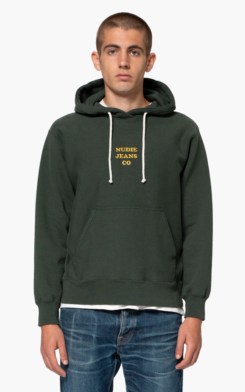 Nudie Jeans Fredrik Hoodie NJCO70 Racing Green