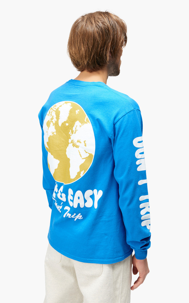 Free & Easy World L/S Tee Blue