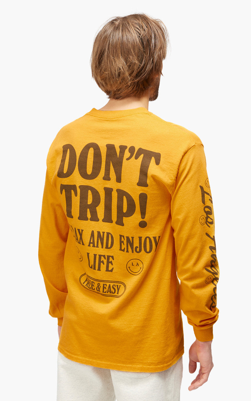 Free & Easy Happiness L/S Tee Gold