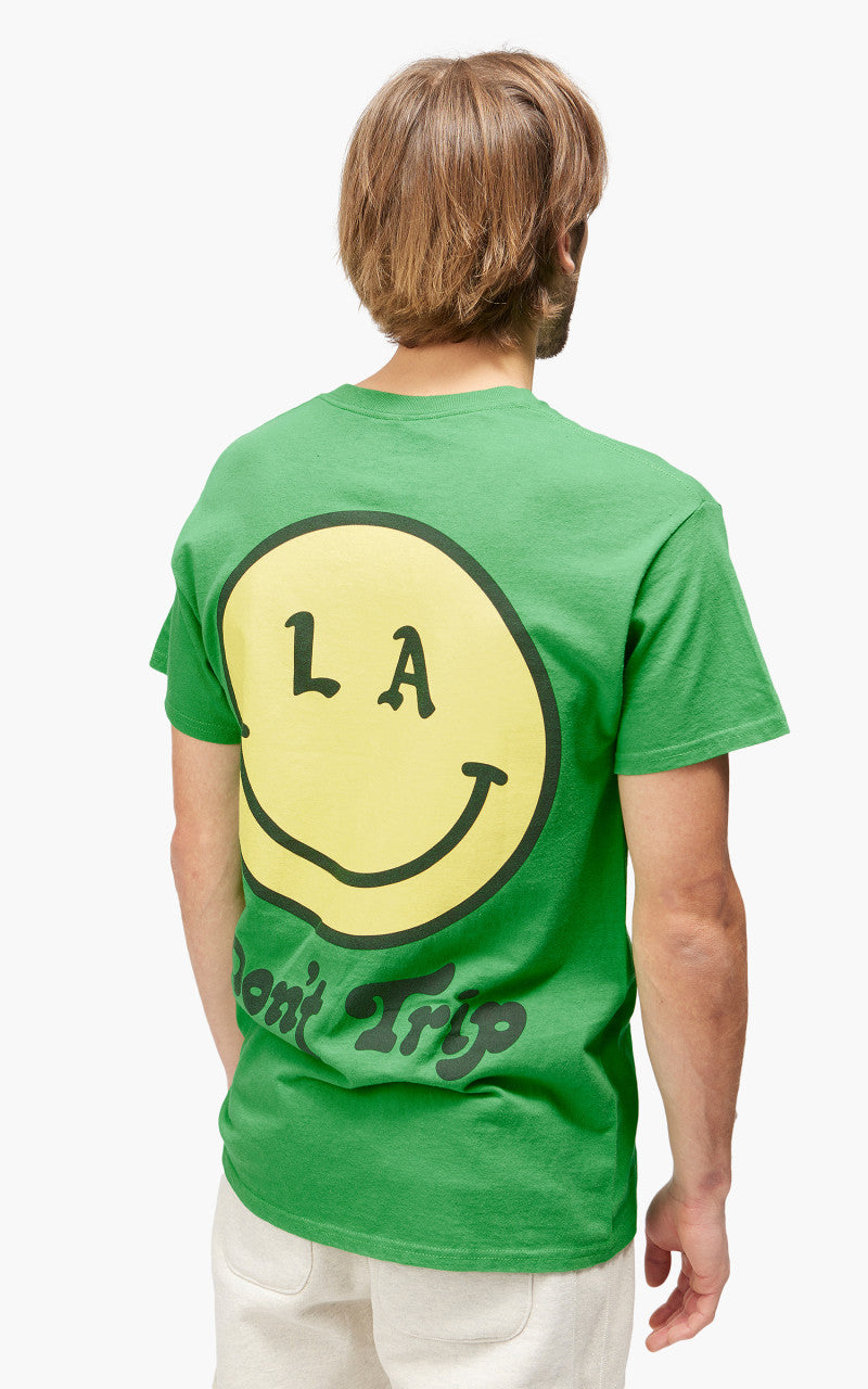 Free & Easy Be Happy LA S/S Tee Green