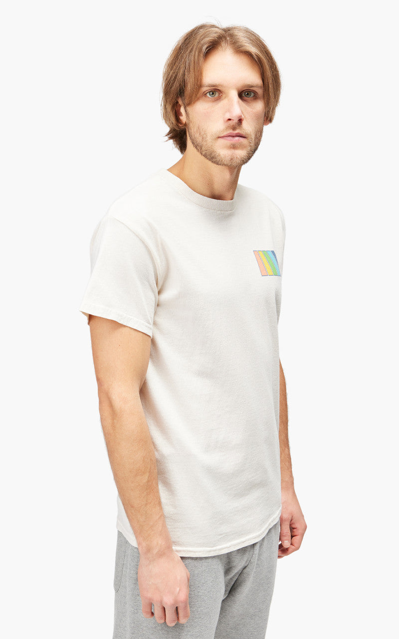 Free & Easy Natural Rainbow S/S Tee Vanilla