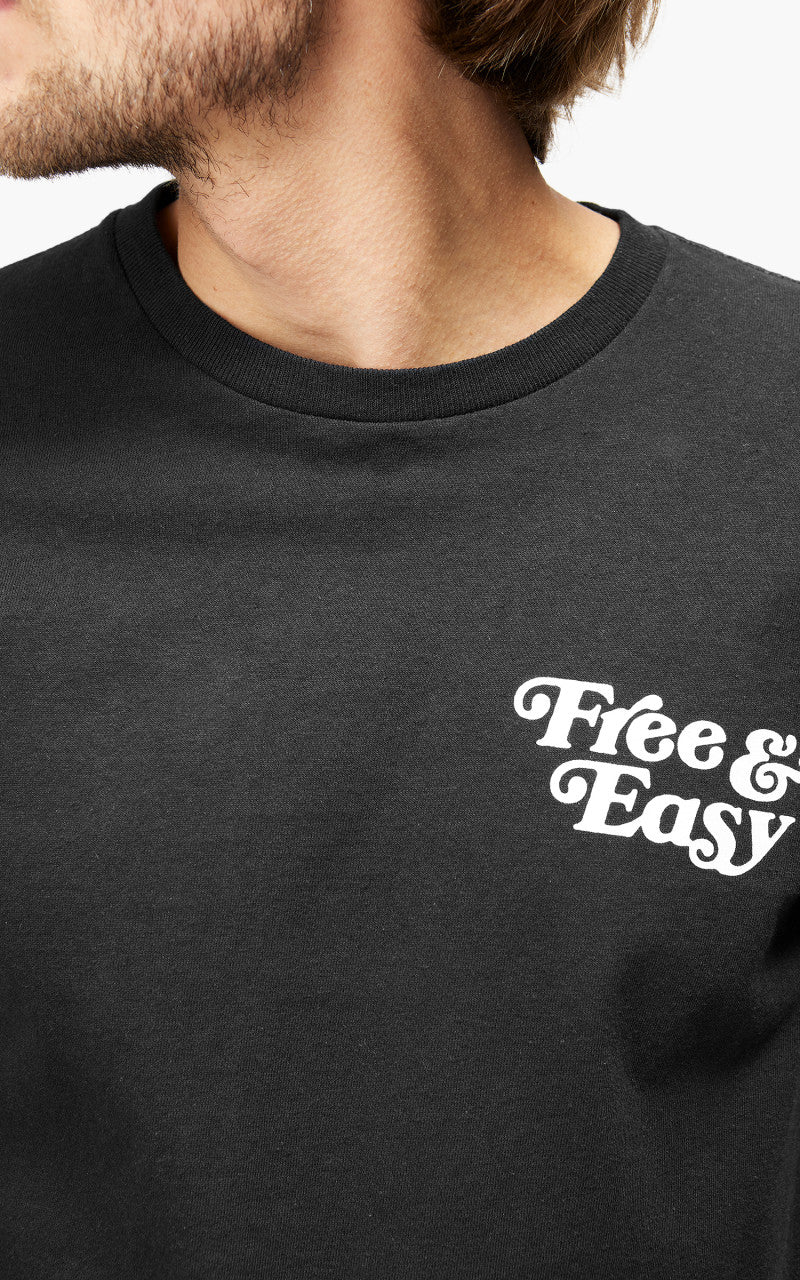 Free & Easy Dont Trip Drop Shadow S/S Tee Black