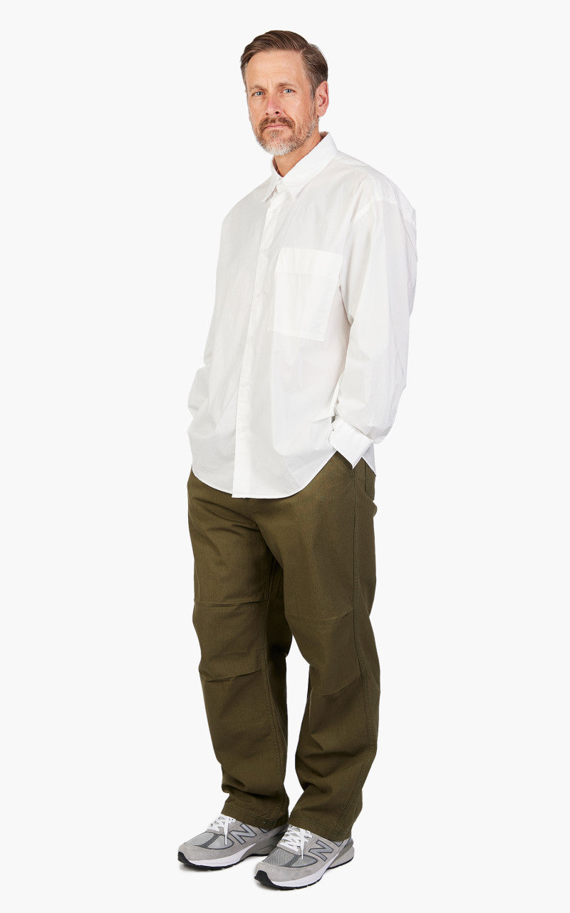 FrizmWORKS Paper Cotton Relaxed Shirt White