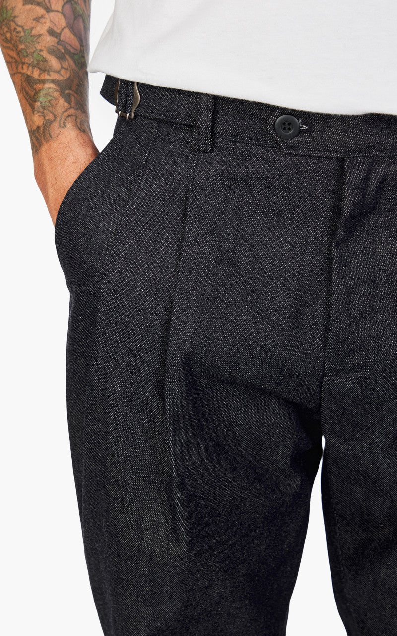 FrizmWORKS Side Adjust Two Tuck Denim Pants Indigo
