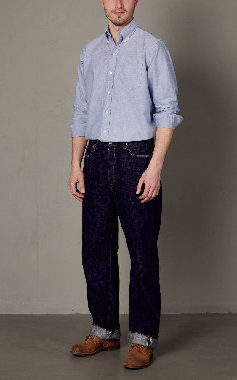 Fullcount 0105SSW Wide Selvedge Denim Super Smooth One Wash Indigo