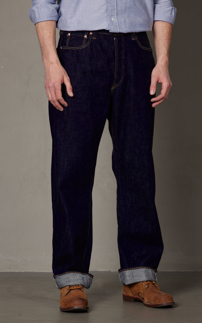 Fullcount 0105SSW Wide Selvedge Denim Super Smooth One Wash Indigo