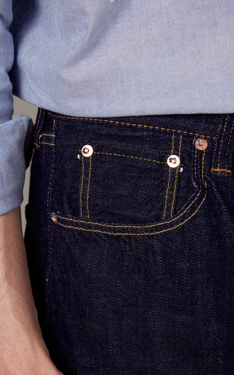 Fullcount 0105SSW Wide Selvedge Denim Super Smooth One Wash Indigo