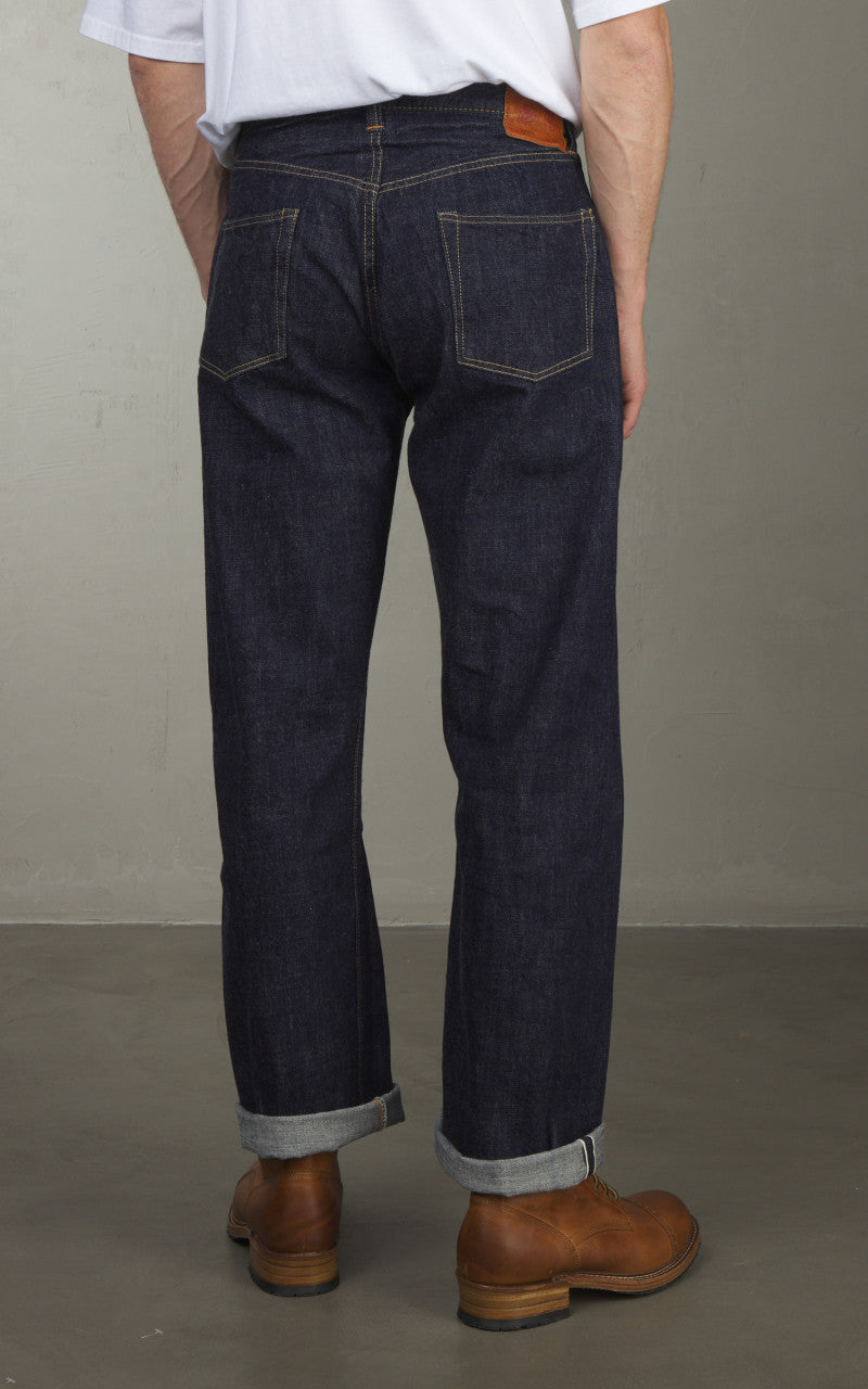 Fullcount 0105W Wide Selvedge Denim One Wash Indigo