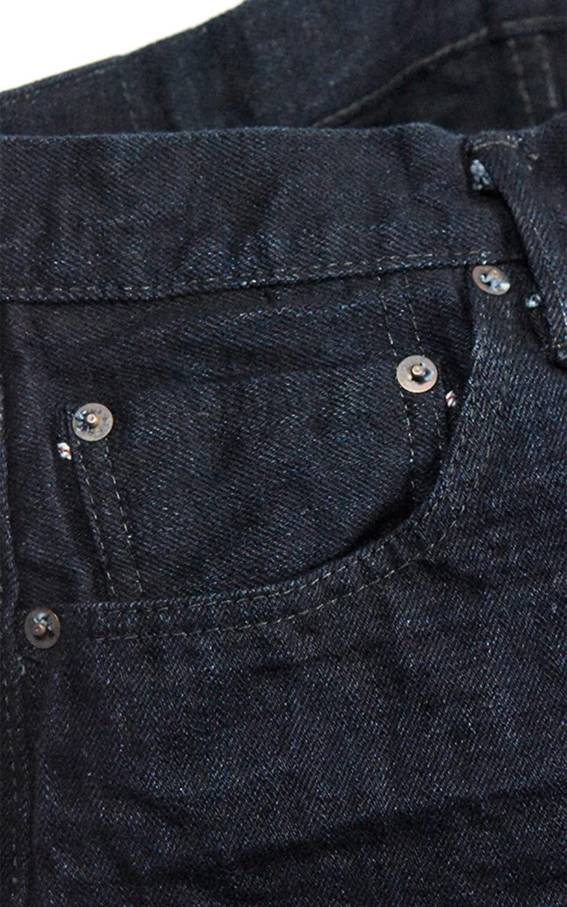 Fullcount 1103SRB Clean Straight Denim Super Rough Indigo x Black 15.5oz
