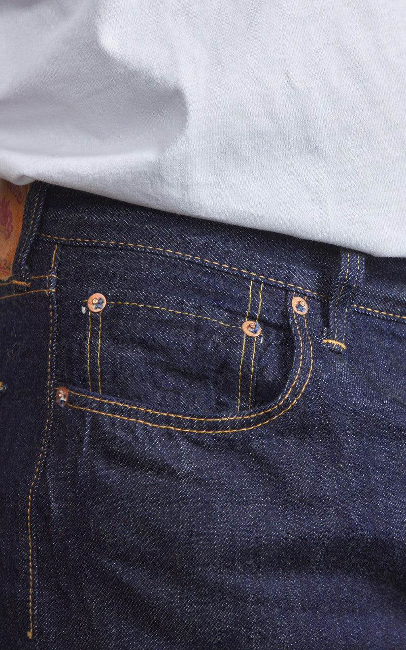 Fullcount 1103SSW Clean Straight Denim Super Smooth One Wash Indigo Blue