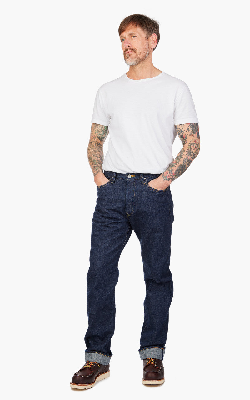 Fullcount 1107 Cowboy Jeans Selvedge Denim One Wash Indigo