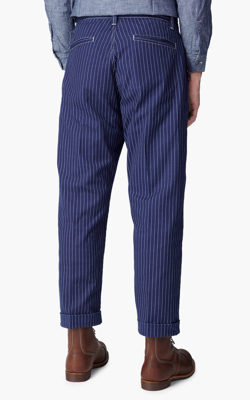 Fullcount 1128-4 Farmers Trouser Indigo Wabash Stripe