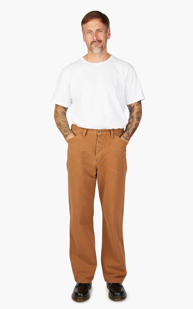 Fullcount 1129-2 Heavy Canvas Cinch Back Work Pants Copper Brown