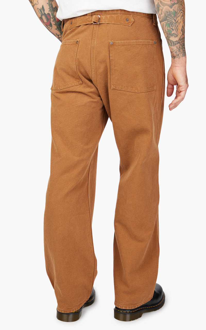 Fullcount 1129-2 Heavy Canvas Cinch Back Work Pants Copper Brown
