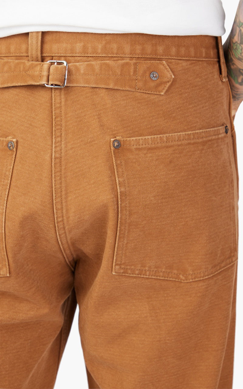 Fullcount 1129-2 Heavy Canvas Cinch Back Work Pants Copper Brown