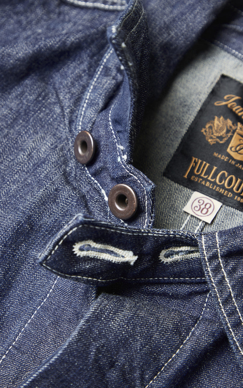 Fullcount 1132-1 PW Denim Engineer Coverall Indigo Blue