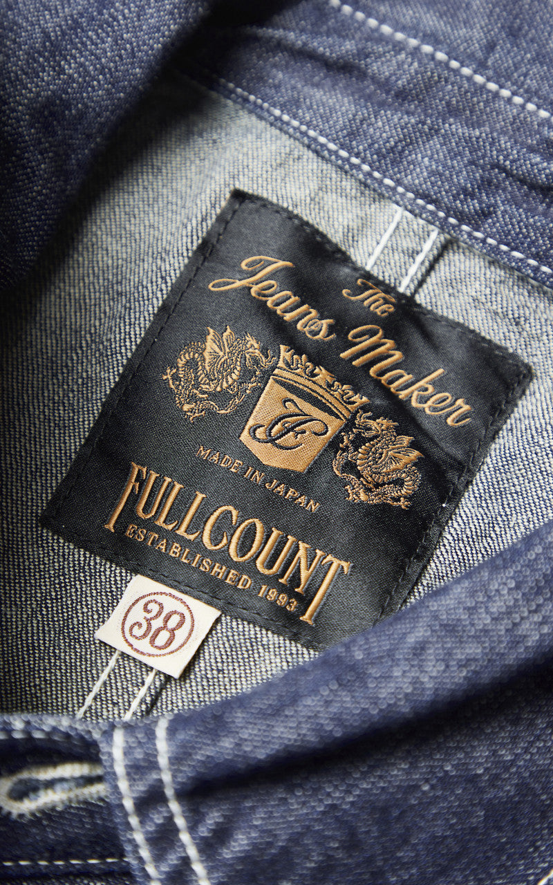 Fullcount 1132-1 PW Denim Engineer Coverall Indigo Blue