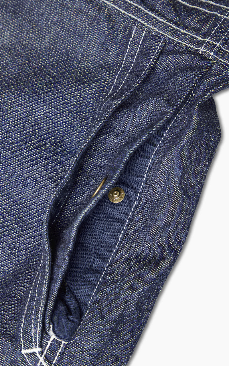 Fullcount 1132-1 PW Denim Engineer Coverall Indigo Blue