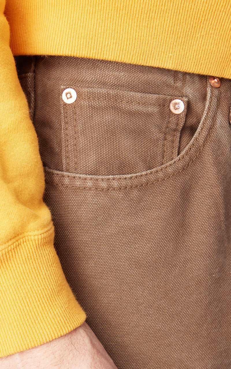 Fullcount 1133 Straight Pants Paraffin Canvas Brown 16oz