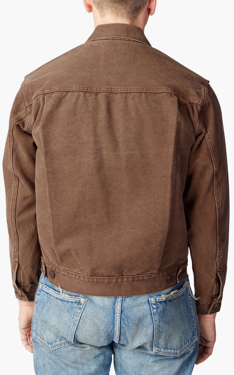 Fullcount 2035 Type 2 Paraffin Canvas Jacket Brown 16oz