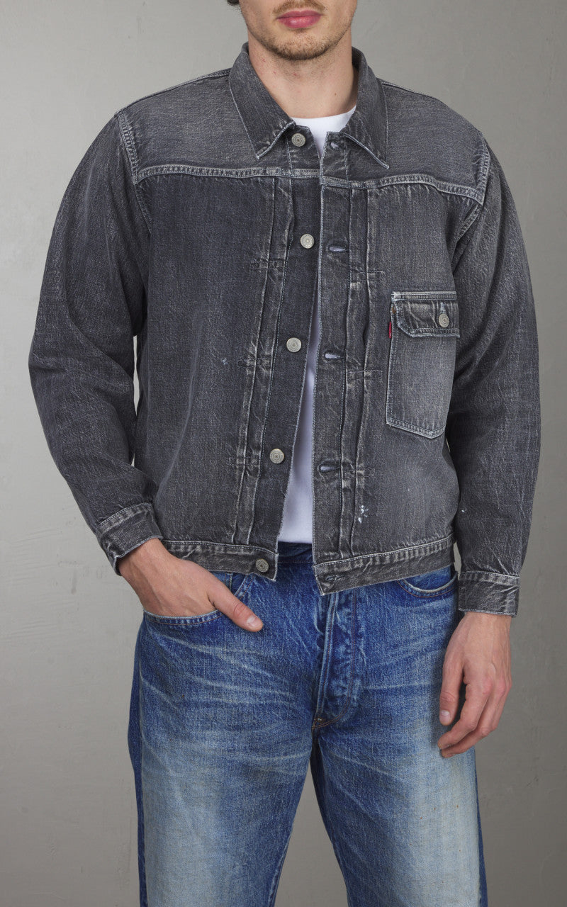 Fullcount 2107BKHW Type 1 Selvedge Denim Jacket Dartford Black