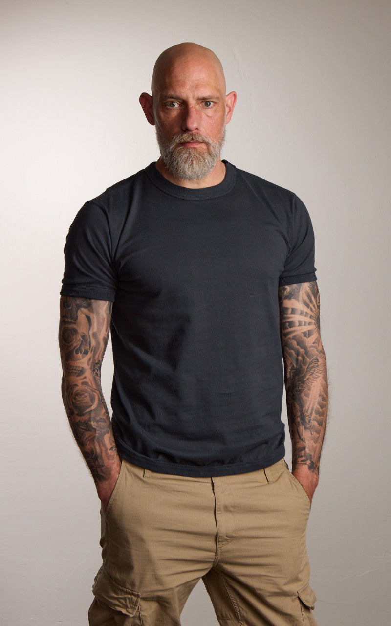 Fullcount 5222-22 Flat Seam Heavyweight T-Shirt Ink Black