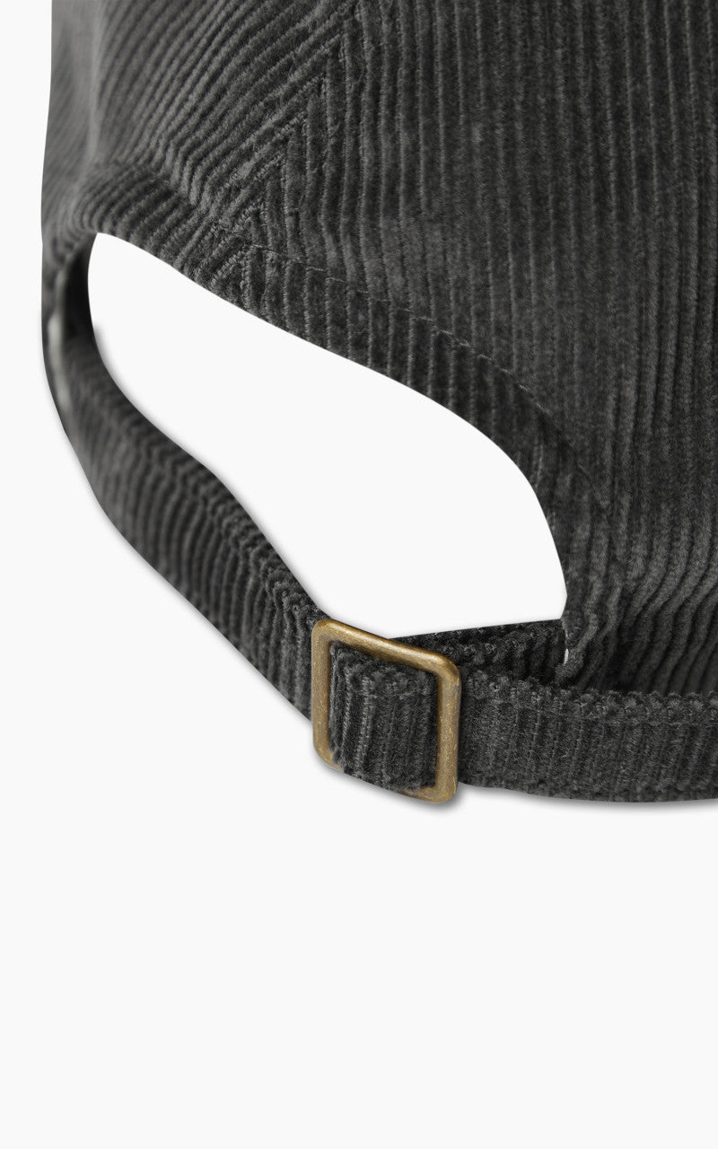 Fullcount 6 Panel Cords Baseball Cap 'F' Patch Black