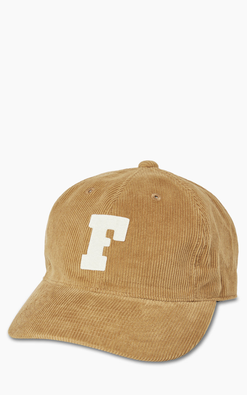 Fullcount 6 Panel Cords Baseball Cap 'F' Patch Camel