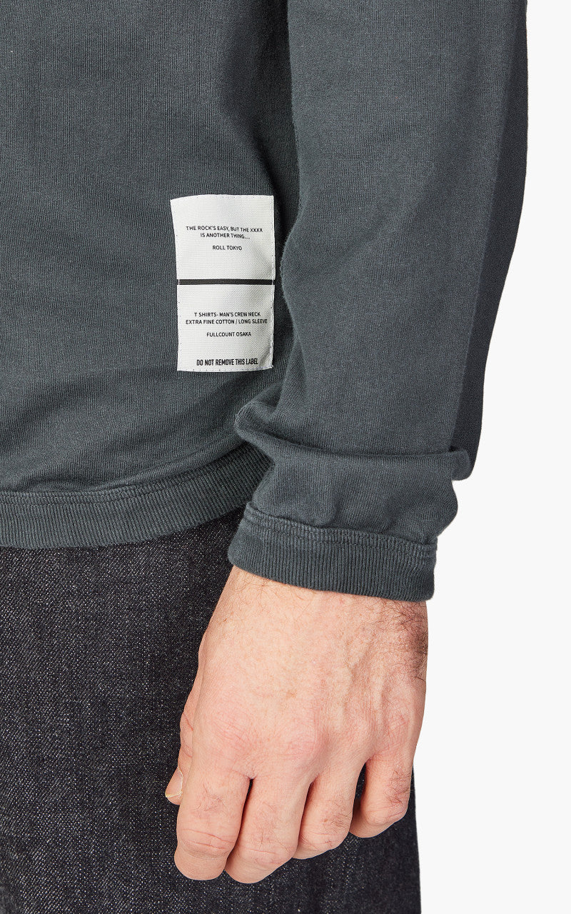 Fullcount RL-005 Flat Seam Heavyweight Longsleeve T-Shirt Ink Black